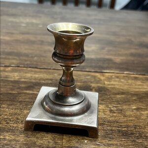 Source Unknown Bronze Candle Holder